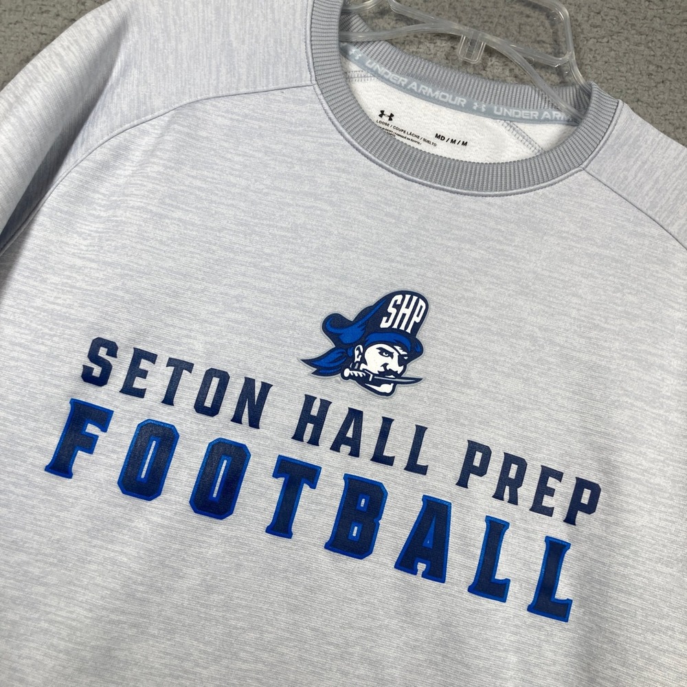 Seton Hall Prep Football SHP Sweatshirt Mens Medium Gray Pullover Under Armour